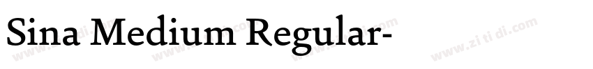 Sina Medium Regular字体转换